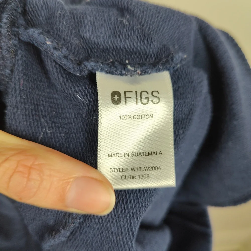 Figs‎ Off-Shift Relaxed Jogger Sweatpants Womens XS Navy Blue Scrubs Medical